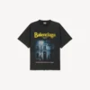 Ανδρικό T-shirt «The Address» με μεσαία εφαρμογή σε πλυμένο μαύρο