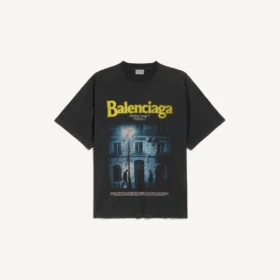 Ανδρικό T-shirt «The Address» με μεσαία εφαρμογή σε πλυμένο μαύρο