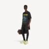 Ανδρικό T-shirt «The Address» με μεσαία εφαρμογή σε πλυμένο μαύρο
