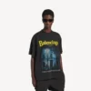 Ανδρικό T-shirt «The Address» με μεσαία εφαρμογή σε πλυμένο μαύρο