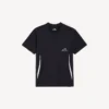 Ανδρικό τεχνικό T-shirt με κοντά μανίκια σε μπλε ναυτικό/λευκό
