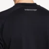 Ανδρικό τεχνικό T-shirt με κοντά μανίκια σε μπλε ναυτικό/λευκό
