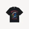 Ανδρικό vintage T-shirt σέρφερ oversized σε μαύρο χρώμα