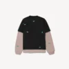 Ανδρικό υβριδικό διπλό T-shirt 520 stickers σε μαύρο/πράσινο