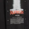 Ανδρικό υβριδικό πουκάμισο τζιν «The Door» με κοντά μανίκια σε μαύρο χρώμα