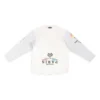 Αντεστραμμένο T-shirt με μακριά μανίκια «Λευκό» 698155TMVC99000