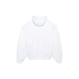 Αθλητική μπλούζα με κουκούλα και τύπωμα, Unisex, Λευκό 641679TJVI69040