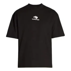 Αθλητικό κοντομάνικο T-shirt με το λογότυπο B «Μαύρο» 612966TNVF21070
