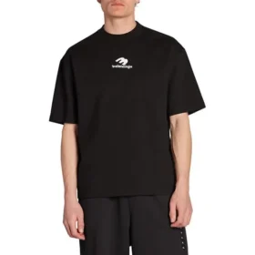 Αθλητικό κοντομάνικο T-shirt με το λογότυπο B «Μαύρο» 612966TNVF21070