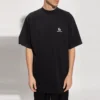 Αθλητικό T-shirt με λογότυπο B, φαρδιά γραμμή “Black” 681045TLVN11070
