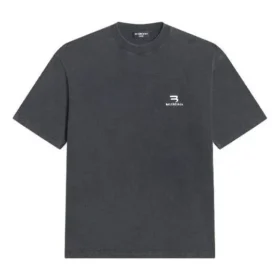 Αθλητικό T-shirt με μεσαία εφαρμογή “Washed Black” 612966TLV991070