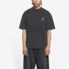 Αθλητικό T-shirt με μεσαία εφαρμογή “Washed Black” 612966TLV991070