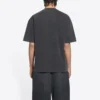 Αθλητικό T-shirt με μεσαία εφαρμογή “Washed Black” 612966TLV991070