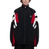 Αθλητικός αναστρέψιμος μπουφάν B «Black Red White» 681445TKO481000