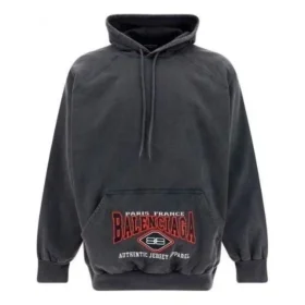 B Αυθεντική φούτερ με κουκούλα σε στυλ vintage Oversized “Washed Black” 697879TMVB11000