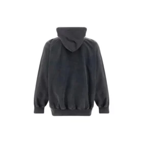 B Αυθεντική φούτερ με κουκούλα σε στυλ vintage Oversized “Washed Black” 697879TMVB11000