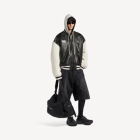 Balenciaga | Μπουφάν varsity σε συνεργασία με την NBA σε μαύρο/λευκό