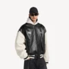 Balenciaga | Μπουφάν varsity σε συνεργασία με την NBA σε μαύρο/λευκό