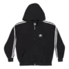 Balenciaga x adidas Φούτερ με κουκούλα και φερμουάρ “Black White” 723754TNVN28482
