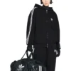 Balenciaga x adidas Φούτερ με κουκούλα και φερμουάρ “Black White” 723754TNVN28482