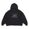 Balenciaga x adidas Φούτερ με κουκούλα και λογότυπο Oversized “Black White” 712396TNVA91070