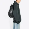 Balenciaga x adidas Φούτερ με κουκούλα και λογότυπο, υπερμεγέθη “Πράσινο Λευκό” 712396TNVA93775