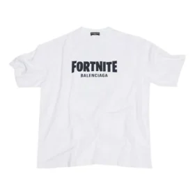 Balenciaga x FORTNITE T-Shirt Medium Fit «Λευκό» 612966TLVO39040
