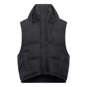 Balenciaga x Gucci The Hacker Project Hacker Cocoon Puffer Gilet Vest «Μαύρο» 681884TLO531269