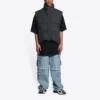 Balenciaga x Gucci The Hacker Project Hacker Cocoon Puffer Gilet Vest «Μαύρο» 681884TLO531269