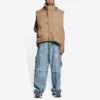 Balenciaga x Gucci The Hacker Project Hacker Cocoon Puffer Gilet Vest «Μπεζ» 681884TLO539585