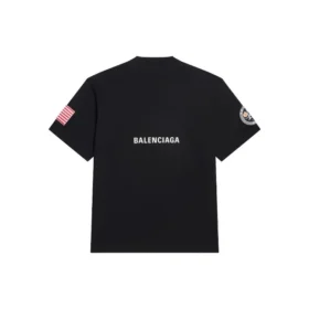 Balenciaga x NASA Crossover Space Retro T-shirt με κοντά μανίκια “Black” 651795TKVD71070