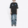 Balenciaga x NASA Crossover Space Retro T-shirt με κοντά μανίκια “Black” 651795TKVD71070
