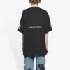 Balenciaga x NASA Crossover Space Retro T-shirt με κοντά μανίκια “Black” 651795TKVD71070