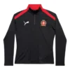 Balenciaga x Puma T-shirt με μισό φερμουάρ “Black Red” 846996TTVB11076