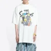 Balenciaga x THE SIMPSONS Υπερμεγέθη βαμβακερό T-shirt «Λευκό» 676589TLVG70901