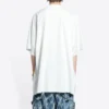 Balenciaga x THE SIMPSONS Υπερμεγέθη βαμβακερό T-shirt «Λευκό» 676589TLVG70901