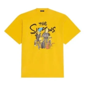 Balenciaga x THE SIMPSONS Υπερμεγέθη βαμβακερό T-shirt «Yellow» 676589TLVG77200