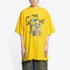 Balenciaga x THE SIMPSONS Υπερμεγέθη βαμβακερό T-shirt «Yellow» 676589TLVG77200