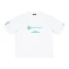 Balenciaga x WFP T-shirt, μέτρια εφαρμογή, «Λευκό» 612966TMVL29086