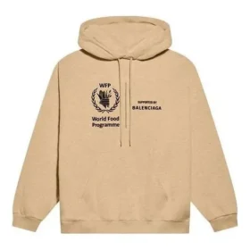 Balenciaga x World Food Programme Φούτερ με κουκούλα μέτριας εφαρμογής “Μπεζ” 600583TJVK49605
