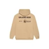 Balenciaga x World Food Programme Φούτερ με κουκούλα μέτριας εφαρμογής “Μπεζ” 600583TJVK49605