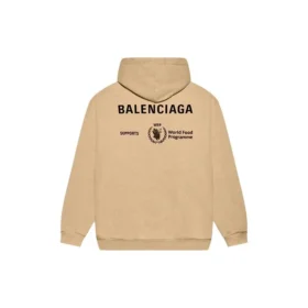 Balenciaga x World Food Programme Φούτερ με κουκούλα μέτριας εφαρμογής “Μπεζ” 600583TJVK49605