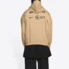 Balenciaga x World Food Programme Φούτερ με κουκούλα μέτριας εφαρμογής “Μπεζ” 600583TJVK49605