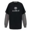 BB Be Different Patched Long Sleeve T-Shirt «Black Grey» 720407TNVV31070