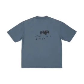 BB Icon T-shirt με χειροποίητο εικονίδιο, μεσαία εφαρμογή “Blue Black” 612966TNVN44183