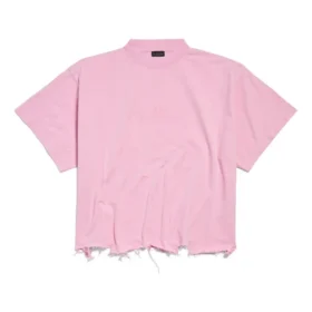 BB Κλασικό κοντό φαρδύ T-shirt Balenciaga «Pink» 783399TQVS85708