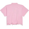 BB Κλασικό κοντό φαρδύ T-shirt Balenciaga «Pink» 783399TQVS85708