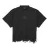 BB Κλασικό κοντό T-shirt Balenciaga Oversized «Μαύρο» 783399TQVS81083