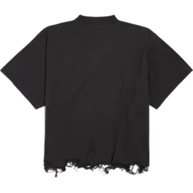 BB Κλασικό κοντό T-shirt Balenciaga Oversized «Μαύρο» 783399TQVS81083