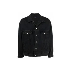 BB Μπουφάν από τζιν με σπρέι, Large Fit “Dark Grey White” 678354TIWA21440